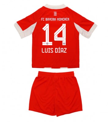 Bayern Munich Luis Diaz #14 Prima Maglia Bambino 2025-26 Manica Corta (+ Pantaloni corti)